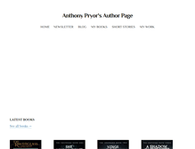 Tablet Screenshot of anthonypryor.com